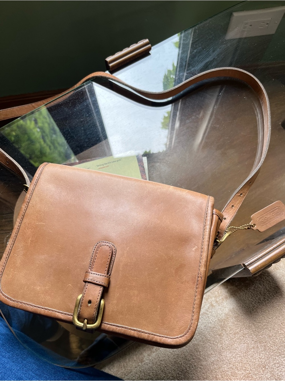 Coach Saddle Pouch Small (Style #9590) in Putty - Late 70s/Early 80s